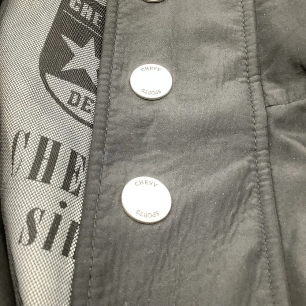 Chevy Drivers‎ Club Mens Black Utility Jacket Full Zip and Snap Closure Size 58